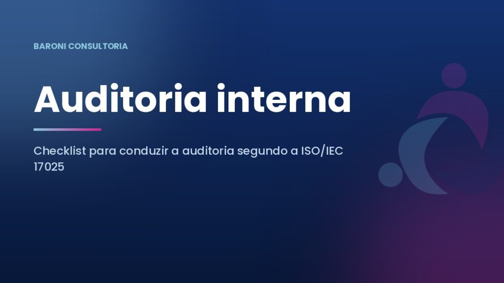 Checklist para auditoria interna conforme a ISO/IEC 17025